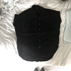 Madewell Central Drapey Shirt Black